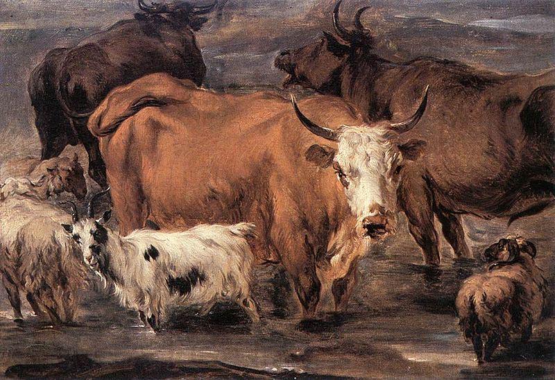 Nicolaes Pietersz. Berchem Animal Study France oil painting art